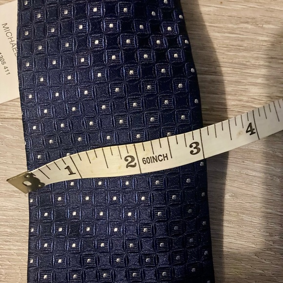 Michael Kors Textured Navy Tie - Picture 6 of 6